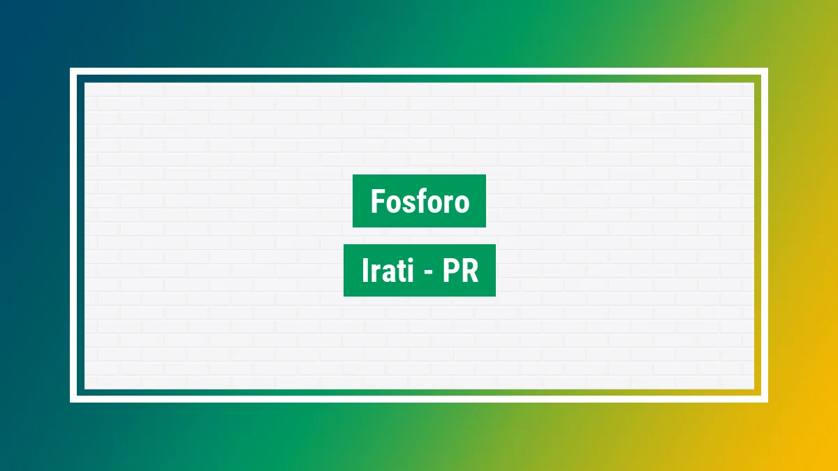 Imagem ilustrativa do bairro Fósforo em Irati PR