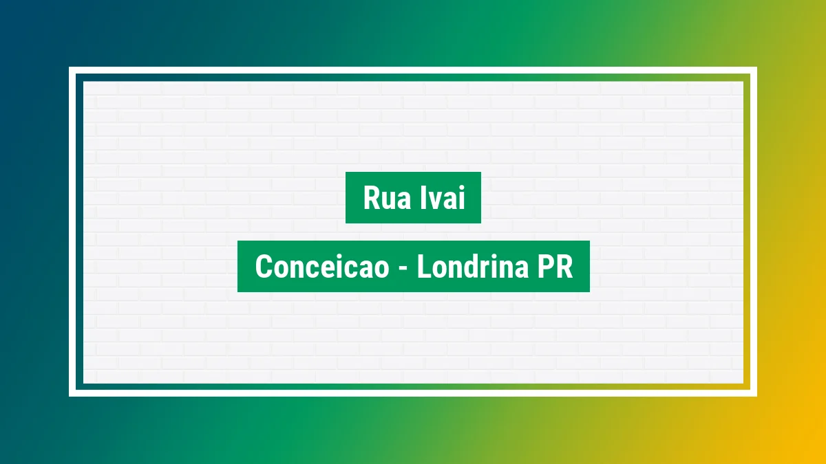 Imagem ilustrativa do endereço Rua Ivai no bairro Conceição em Londrina PR