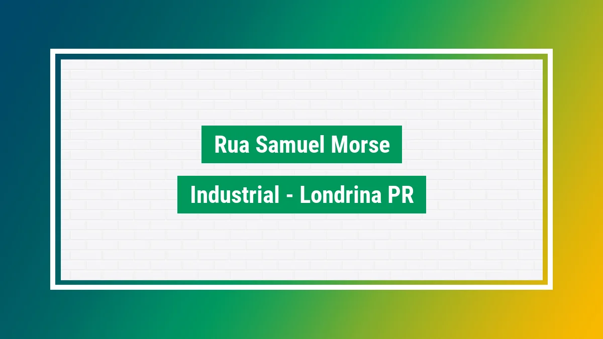 Imagem ilustrativa do endereço Rua Samuel Morse no bairro Industrial em Londrina PR