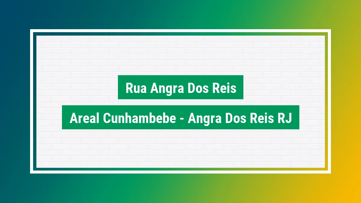 Imagem ilustrativa do endereço Rua Angra dos Reis no bairro Areal (Cunhambebe) em Angra dos Reis RJ