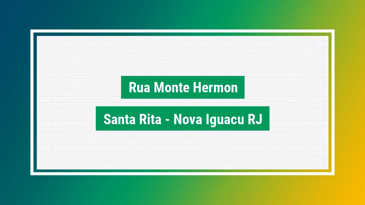 Imagem ilustrativa do endereço Rua Monte Hermon no bairro Santa Rita em Nova Iguaçu RJ