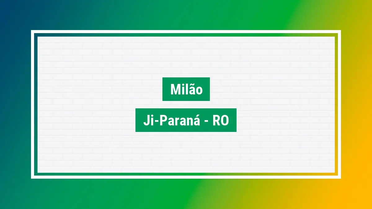 Milão Cep Milão ji-paraná RO veja as ruas do bairro