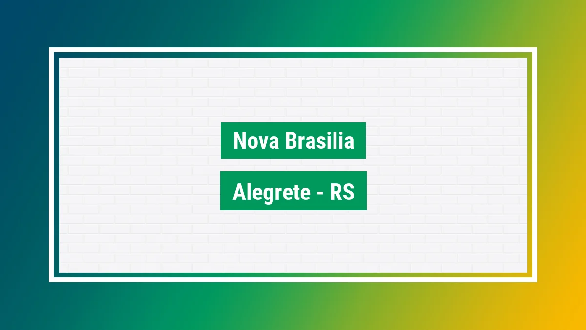 Nova Bras lia Cep Ruas Nova Bras lia Alegrete RS nova-bras-lia-cep-ruas-nova-bras-lia-alegrete-rs