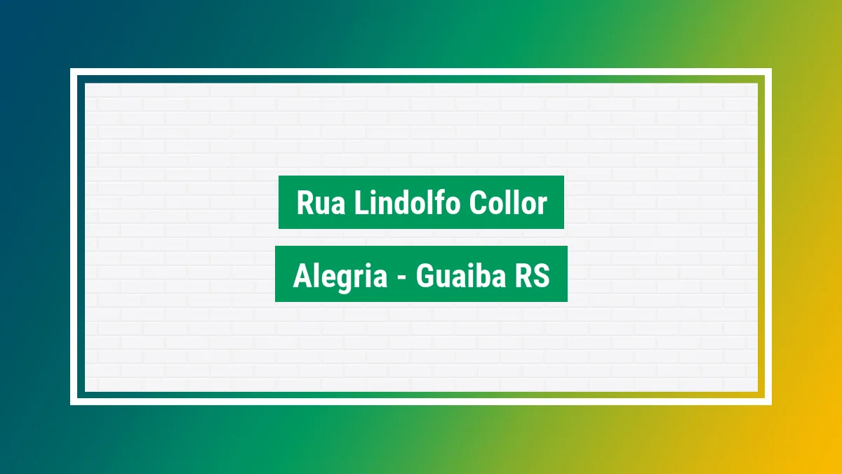 Imagem ilustrativa do endereço Rua Lindolfo Collor no bairro Alegria em Guaíba RS