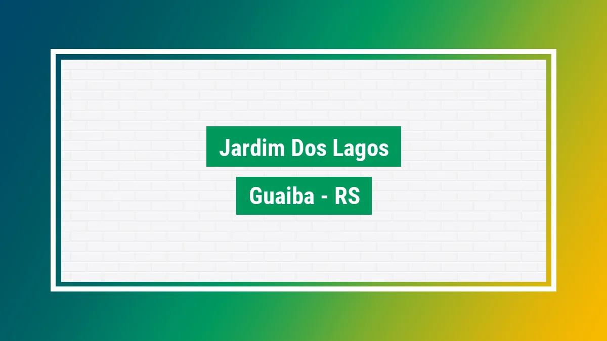 Imagem ilustrativa do bairro Jardim dos Lagos em Guaíba RS