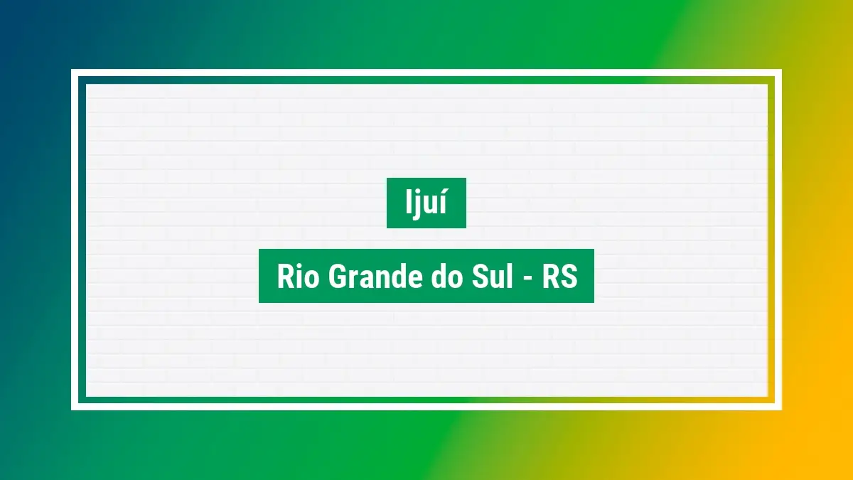 Ijuí cep ijuí cep da cidade em RS - bairros da cidade