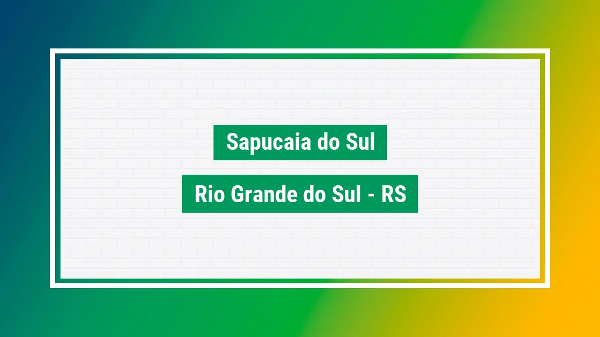 Sapucaia do sul cep sapucaia do sul RS bairros cidade