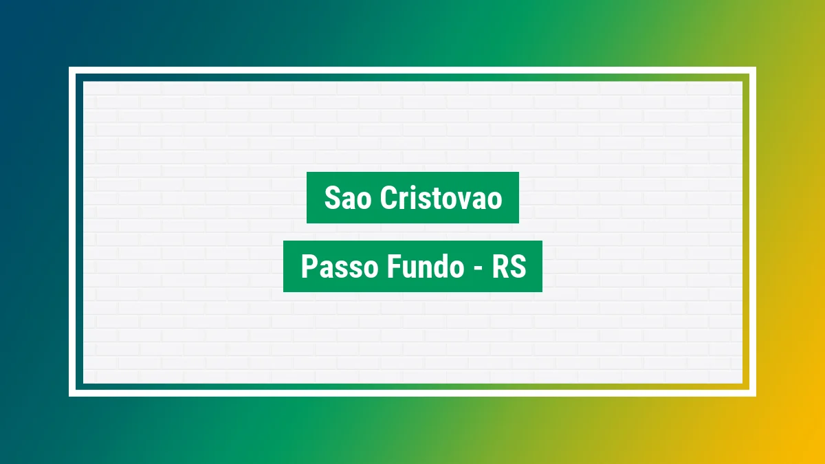 Imagem ilustrativa do bairro São Cristóvão em Passo Fundo RS