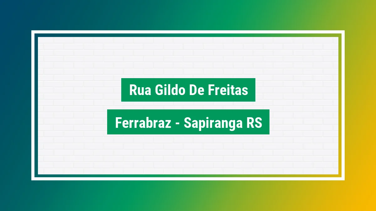 Imagem ilustrativa do endereço Rua Gildo de Freitas no bairro Ferrabráz em Sapiranga RS