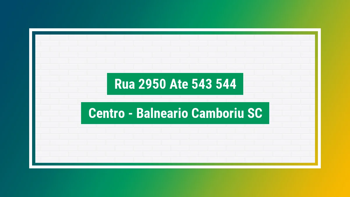 Imagem ilustrativa do endereço Rua 2950 - até 543/544 no bairro Centro em Balneário Camboriú SC