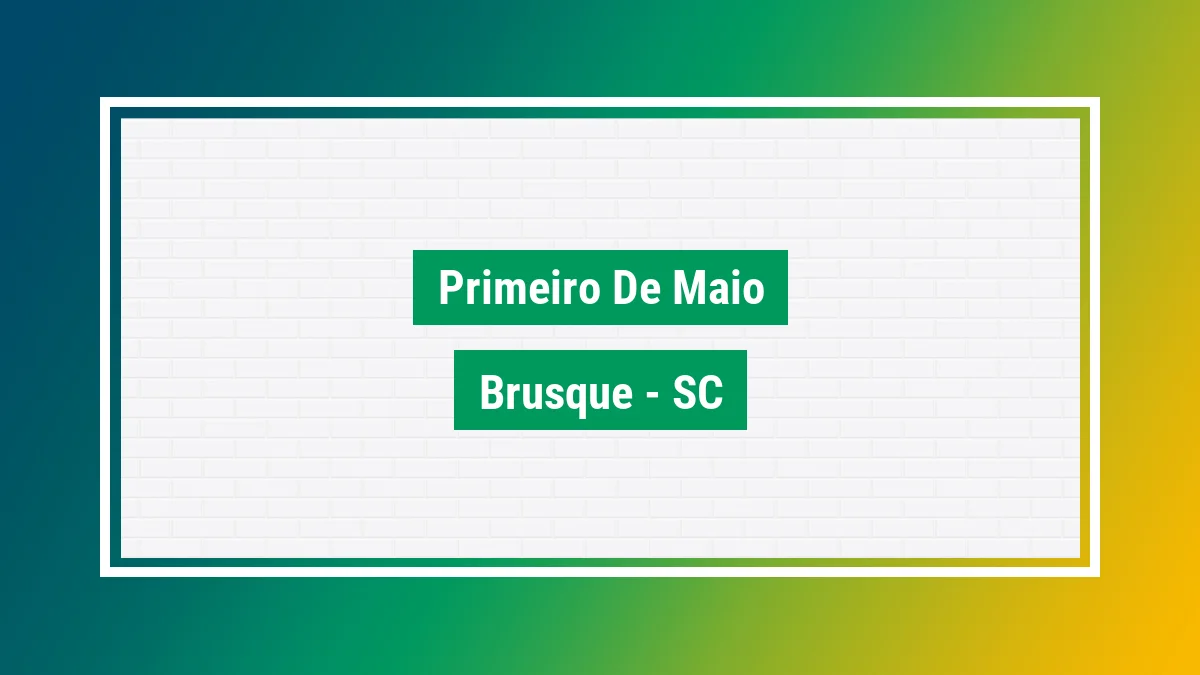 Imagem ilustrativa do bairro Primeiro de Maio em Brusque SC