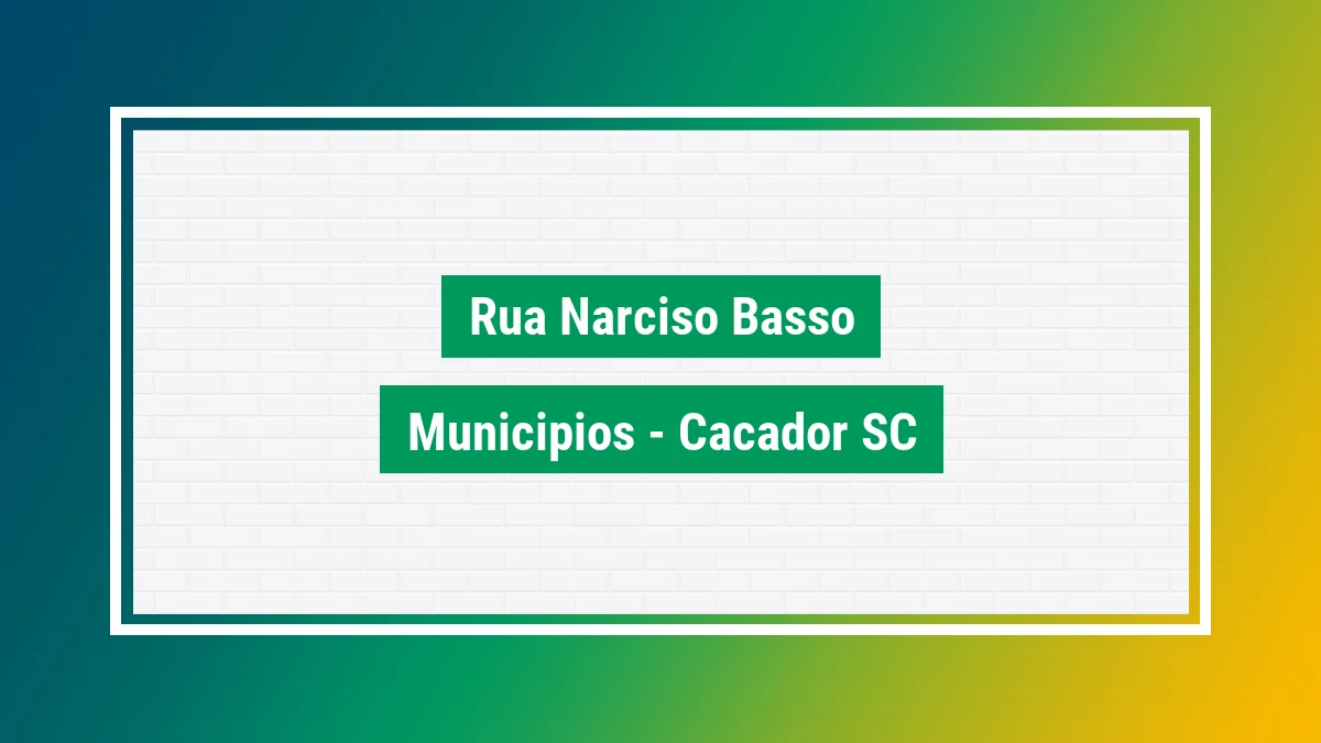 Imagem ilustrativa do endereço Rua Narciso Basso no bairro Municípios em Caçador SC