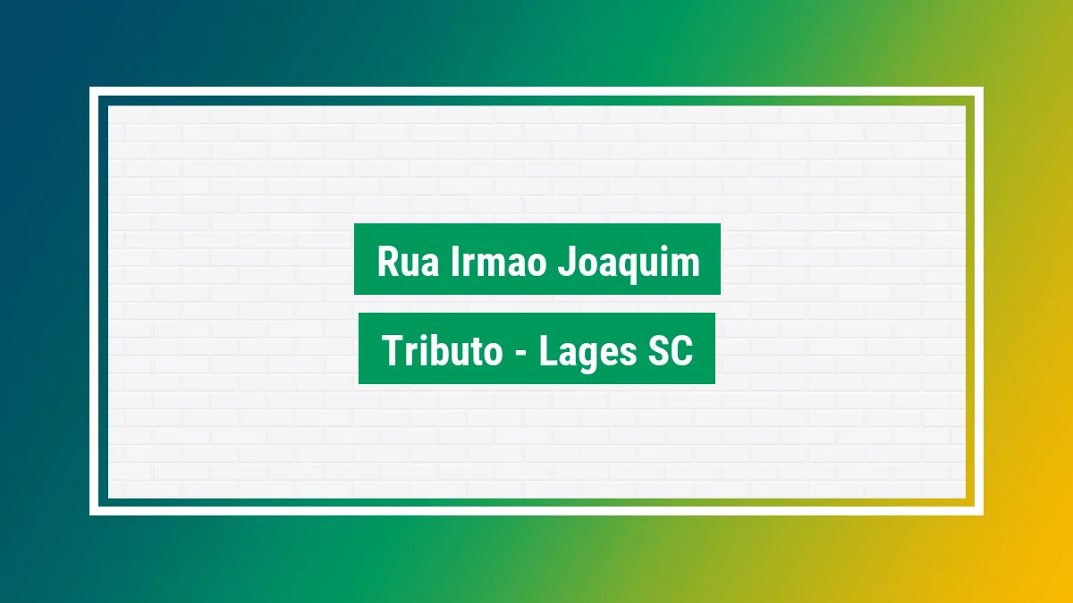 Imagem ilustrativa do endereço Rua Irmão Joaquim no bairro Tributo em Lages SC