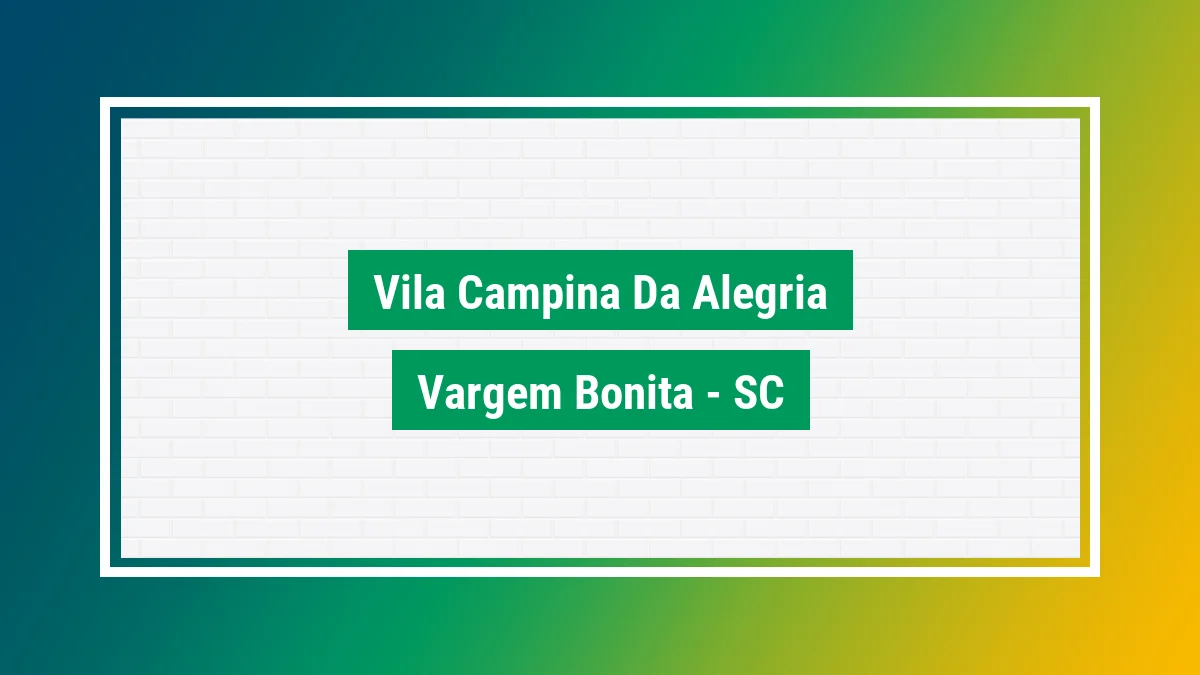 Imagem ilustrativa do bairro Vila Campina da Alegria em Vargem Bonita SC