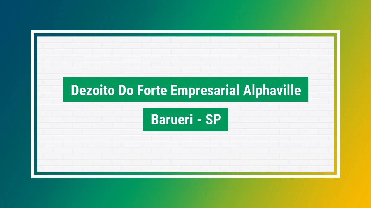 Imagem ilustrativa do bairro Dezoito do Forte Empresarial/Alphaville. em Barueri SP