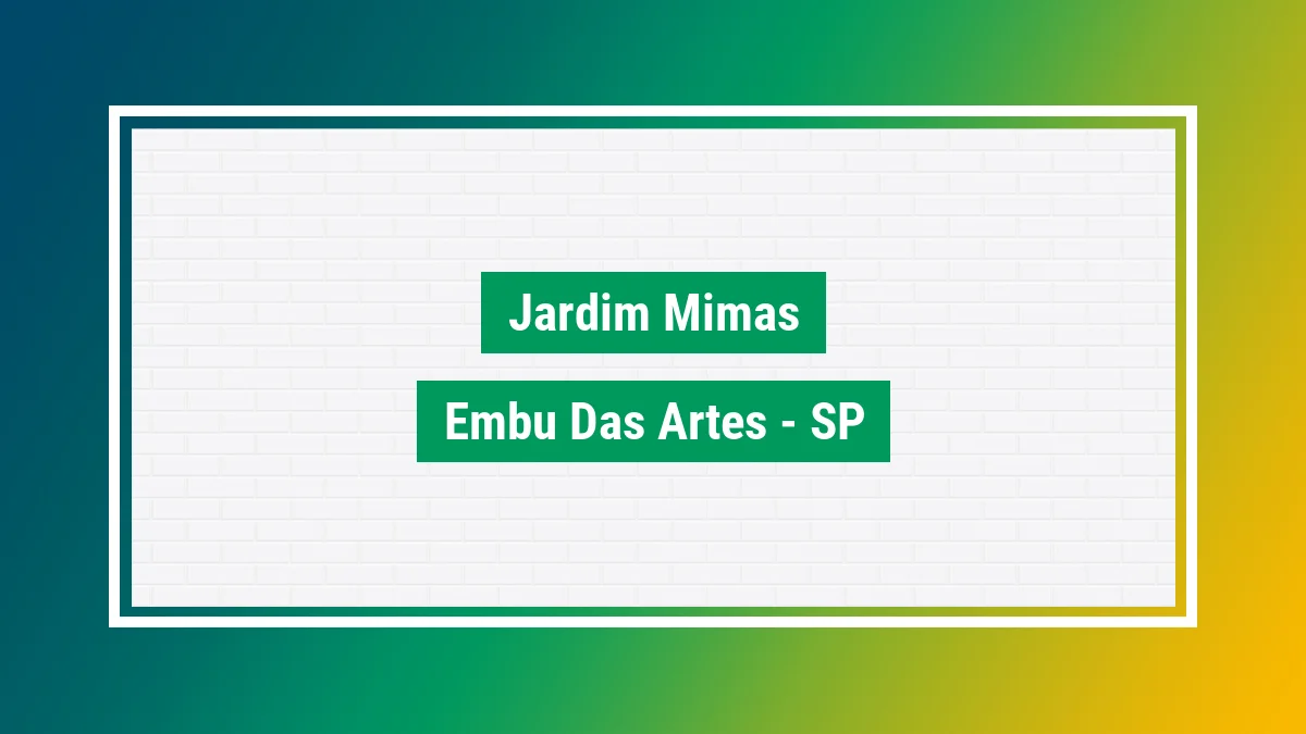 Imagem ilustrativa do bairro Jardim Mimas em Embu das Artes SP