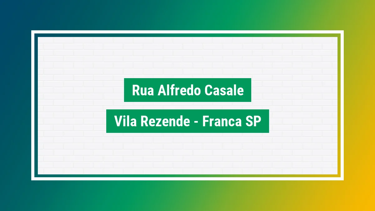 Imagem ilustrativa do endereço Rua Alfredo Casale no bairro Vila Rezende em Franca SP