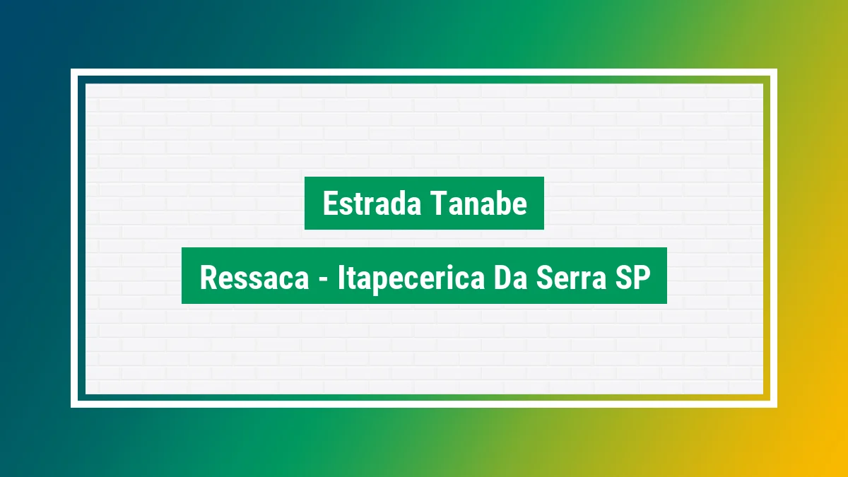 Imagem ilustrativa do endereço Estrada Tanabe no bairro Ressaca em Itapecerica da Serra SP