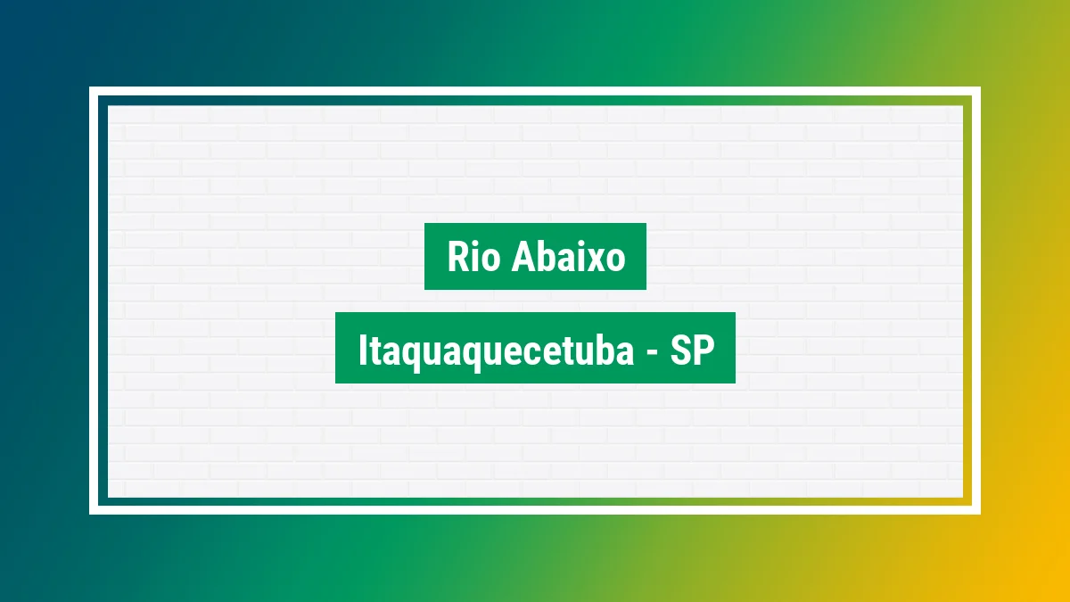 Imagem ilustrativa do bairro Rio Abaixo em Itaquaquecetuba SP