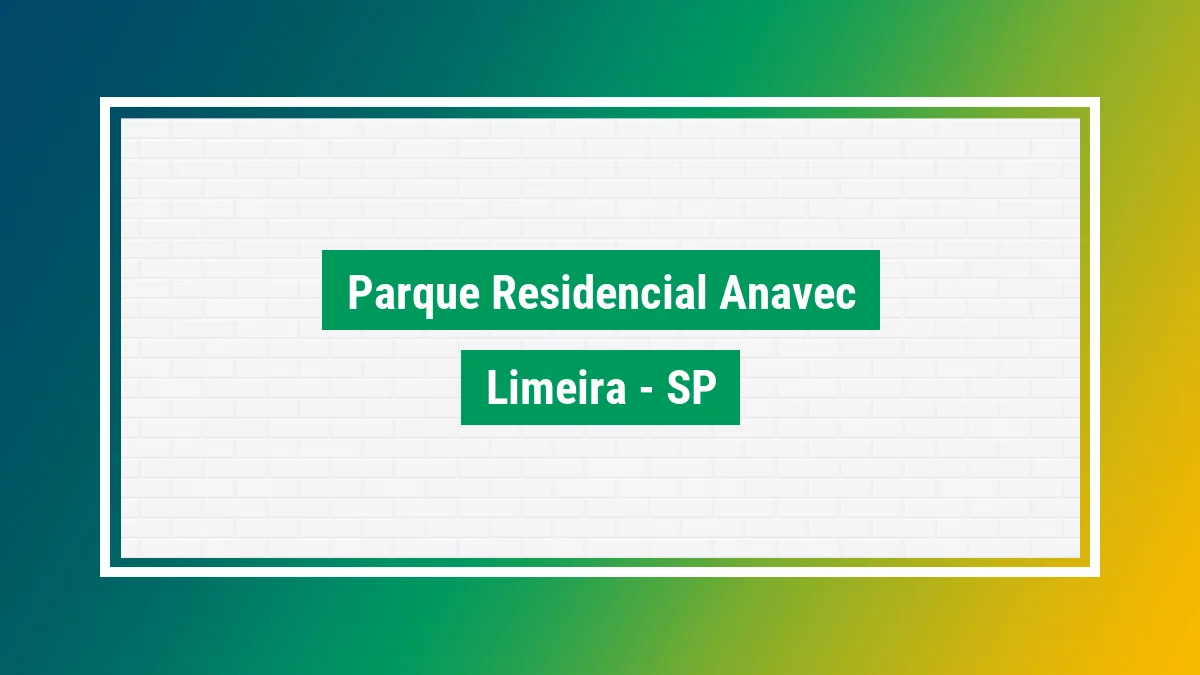 Imagem ilustrativa do bairro Parque Residencial ANAVEC em Limeira SP