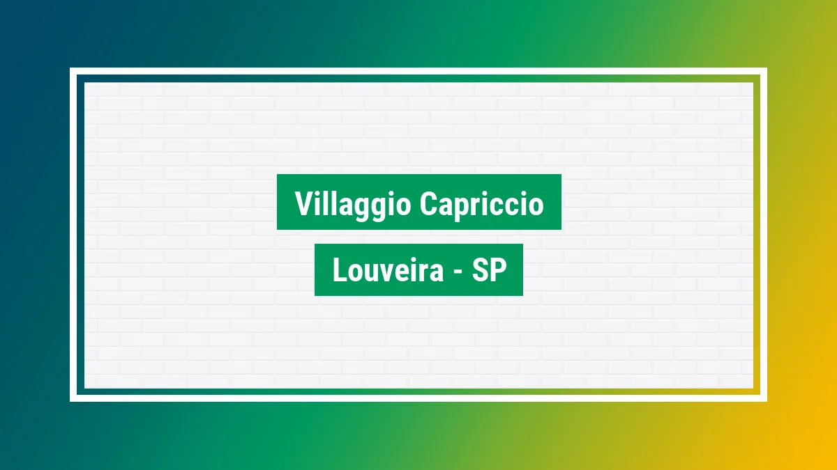 Imagem ilustrativa do bairro Villaggio Capríccio em Louveira SP