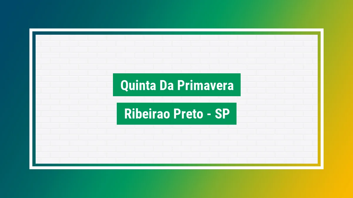 Imagem ilustrativa do bairro Quinta da Primavera em Ribeirão Preto SP