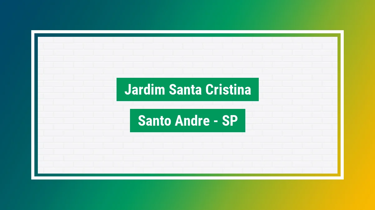Imagem ilustrativa do bairro Jardim Santa Cristina em Santo André SP
