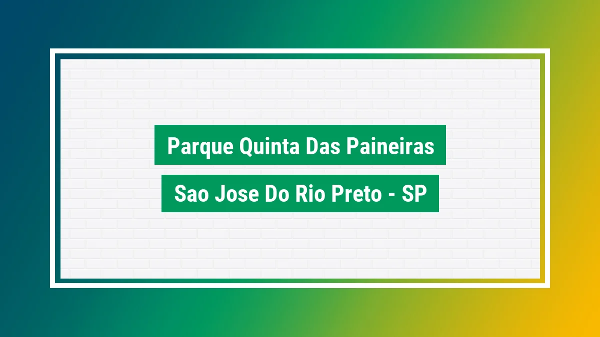 Imagem ilustrativa do bairro Parque Quinta das Paineiras em São José do Rio Preto SP