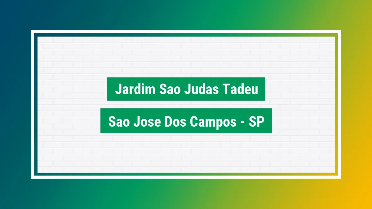 Imagem ilustrativa do bairro Jardim São Judas Tadeu em São José dos Campos SP
