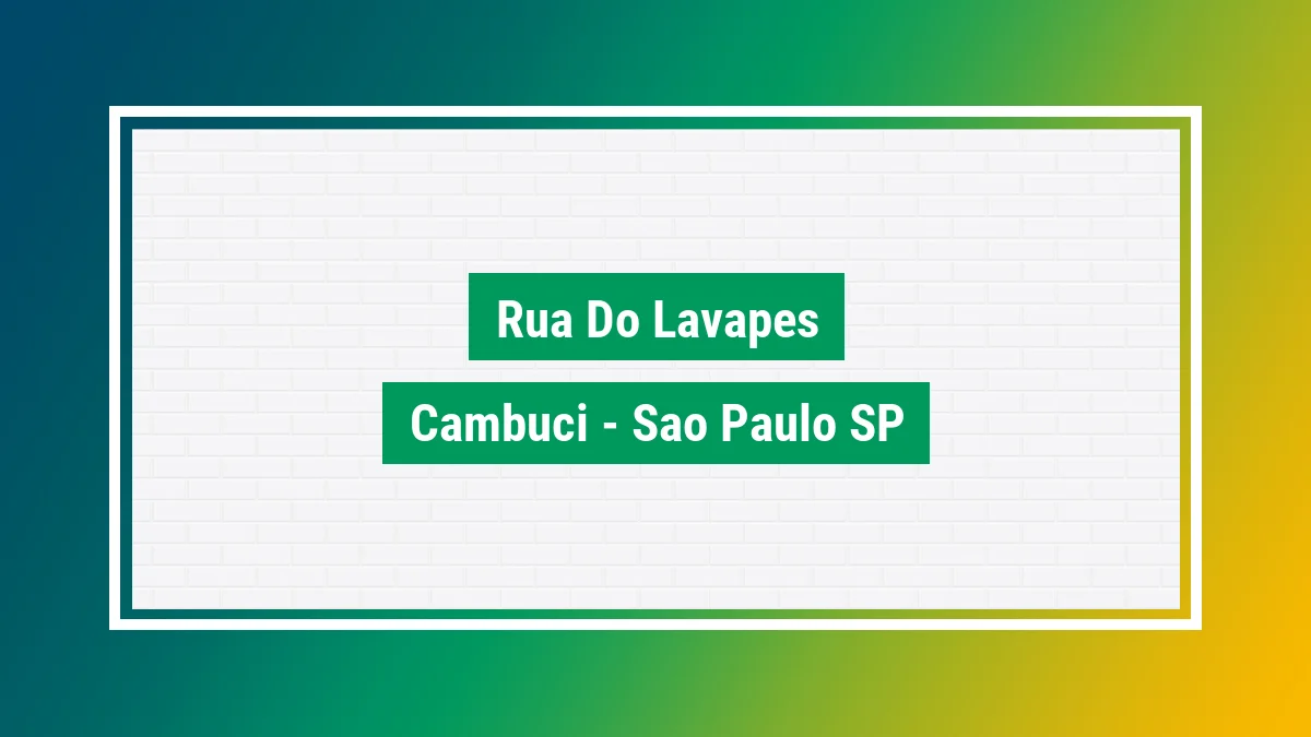 Imagem ilustrativa do endereço Rua do Lavapés no bairro Cambuci em São Paulo SP