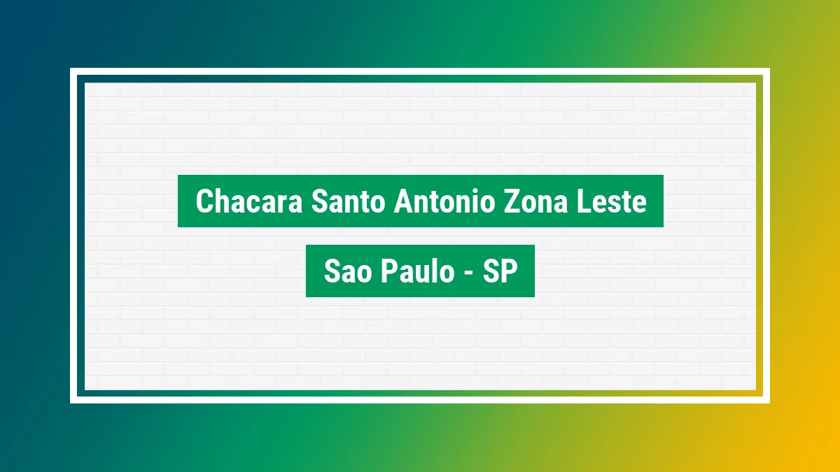 Imagem ilustrativa do bairro Chácara Santo Antônio (Zona Leste) em São Paulo SP