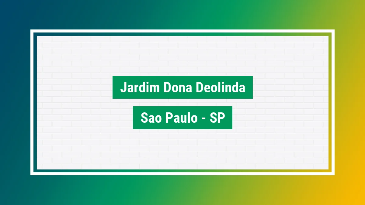 Imagem ilustrativa do bairro Jardim Dona Deolinda em São Paulo SP