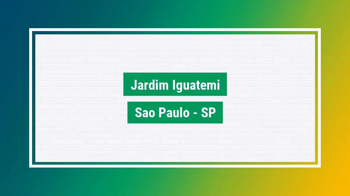 Imagem ilustrativa do bairro Jardim Iguatemi em São Paulo SP