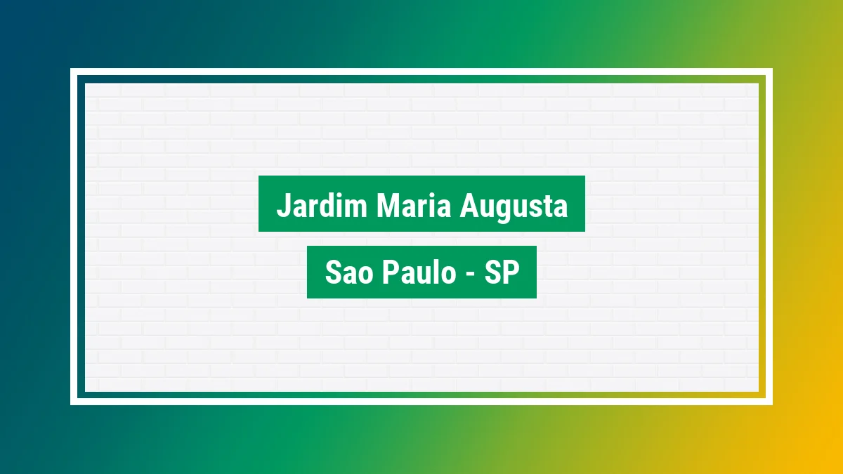 Imagem ilustrativa do bairro Jardim Maria Augusta em São Paulo SP